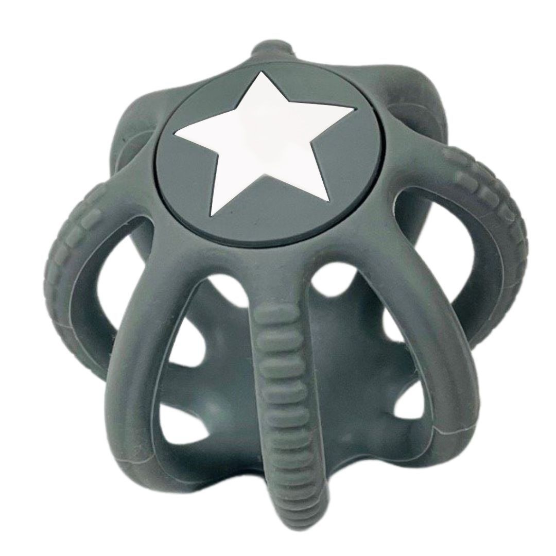 Silicone Ball Teether - Grey
