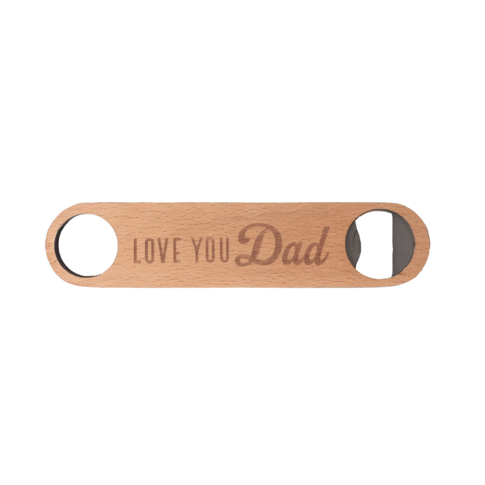 Father's Day Love Wooden Bottle Opener