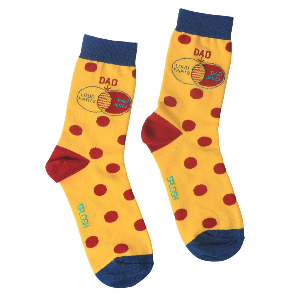Father's Day Bad Jokes Socks