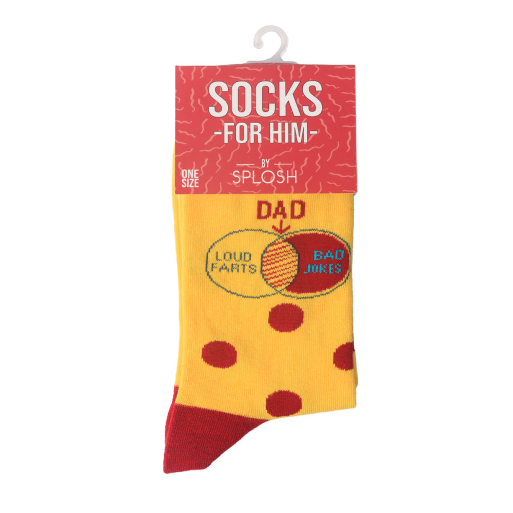Father's Day Bad Jokes Socks
