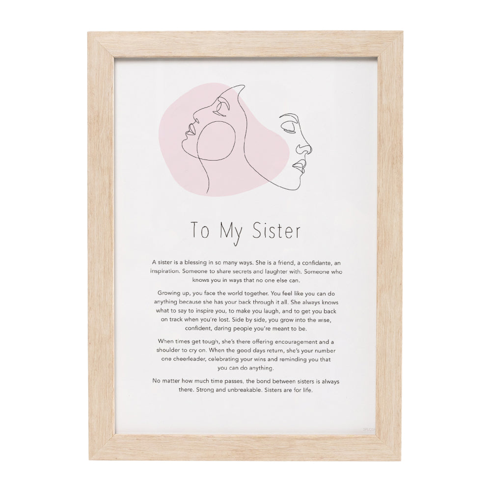 Gift Of Words - To My Sister