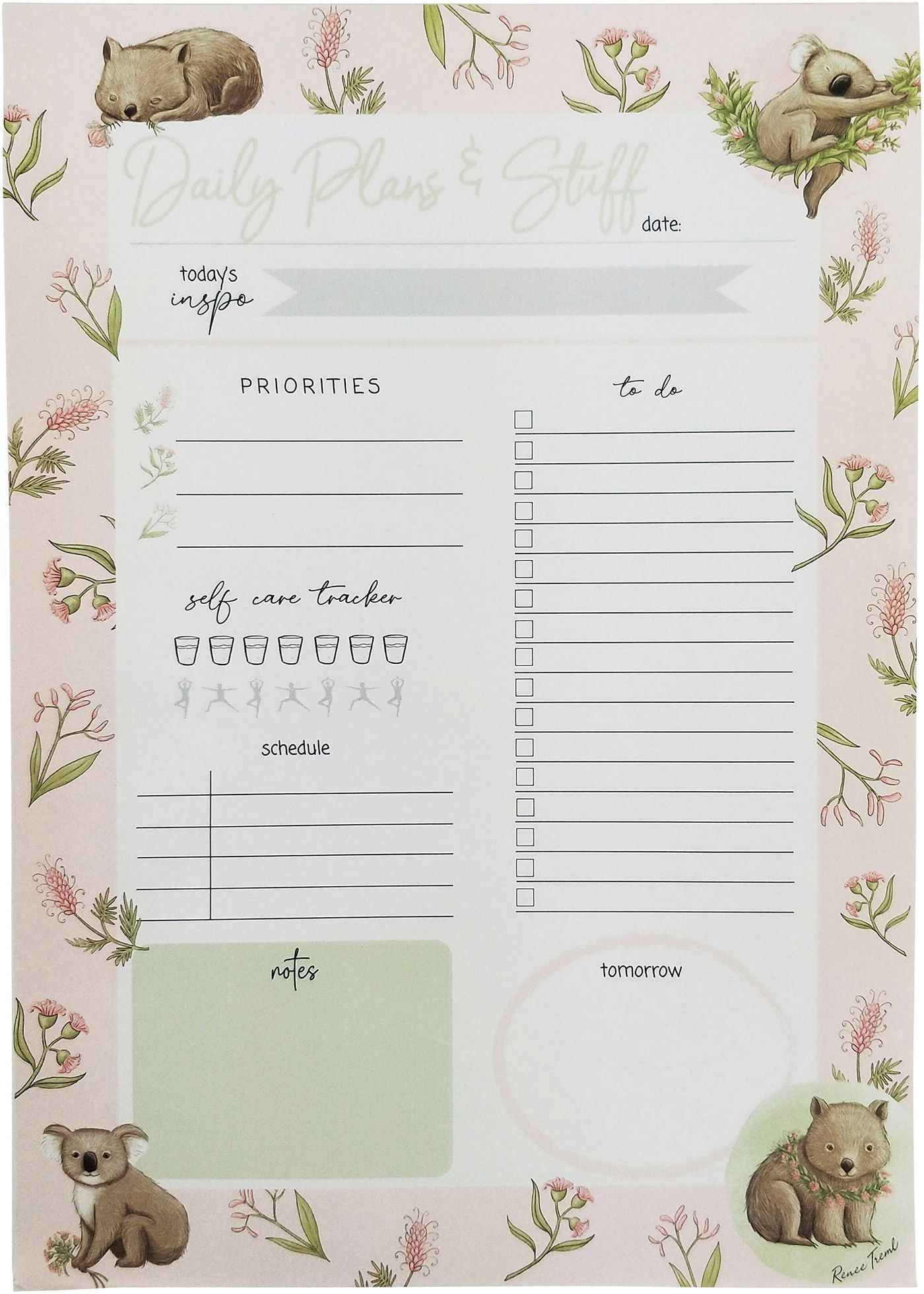 Daily Plans & Stuff Planner