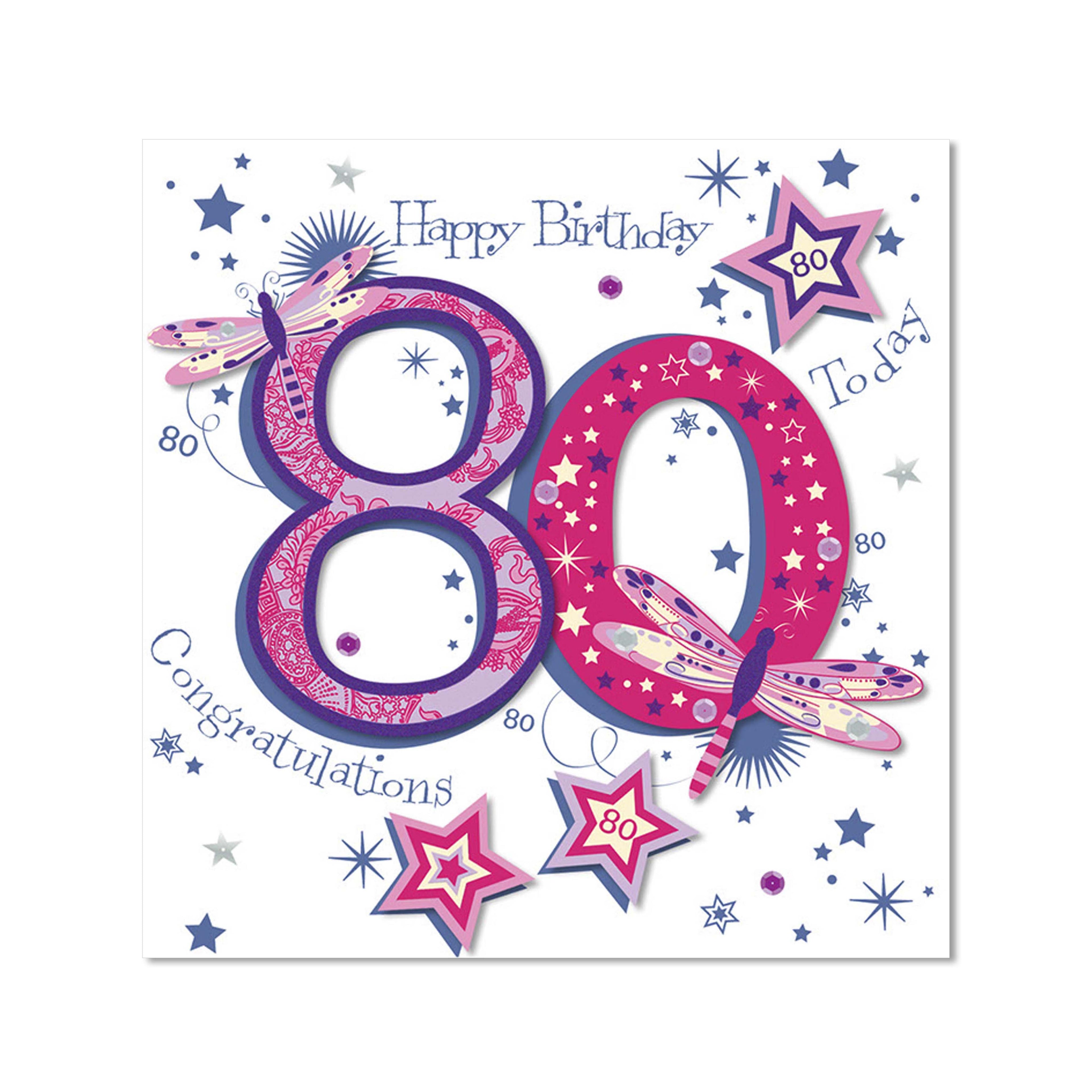 80th Birthday Cards