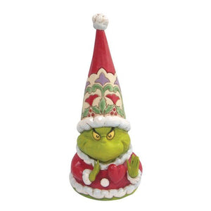 Dr. Seuss The Grinch Gnome With Large Heart Figurine