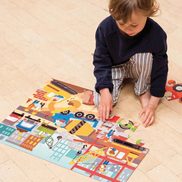 Floor Puzzle - Construction Site 