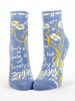 Women's Ankle Socks - You're A Whole Lot Of Lovely