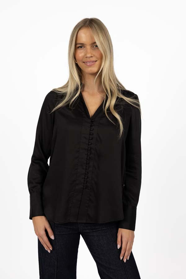 Humidity - Poppy Shirt Black [siz:8]