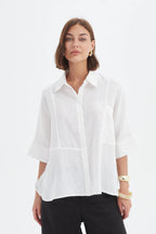 Seam Detail Boxy Shirt [siz:x Large]