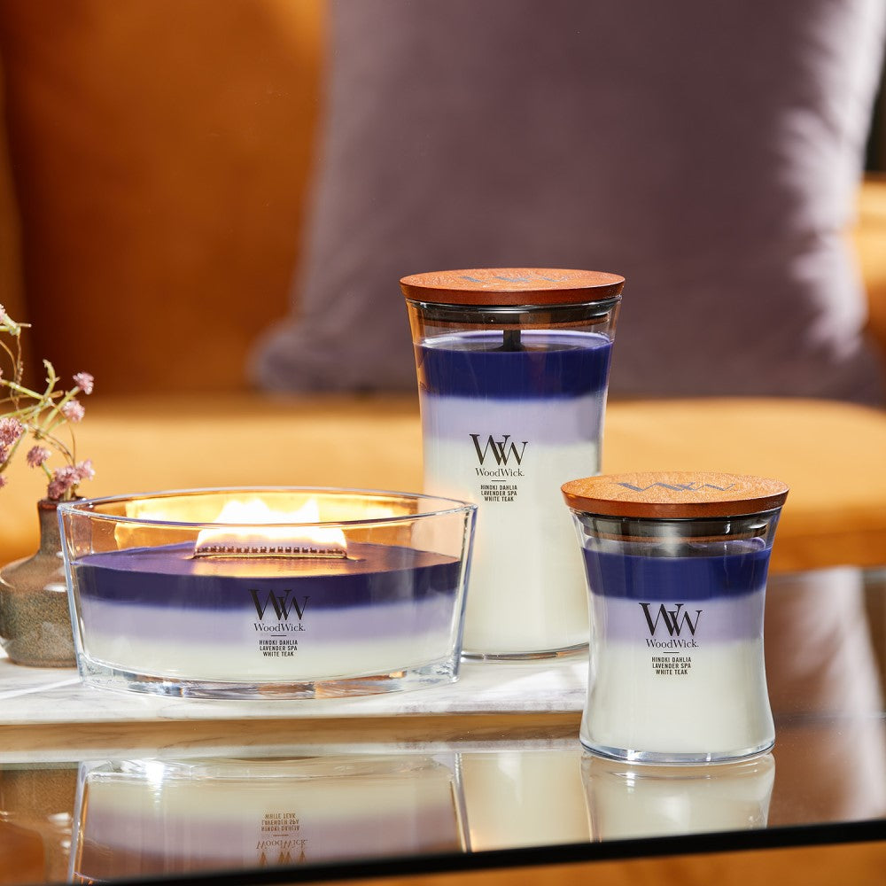 Woodwick Glass Jar- Evening Luxe Trology  