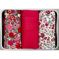 Ladies 3 Pack Designer Handkerchiefs In Tin Asstd