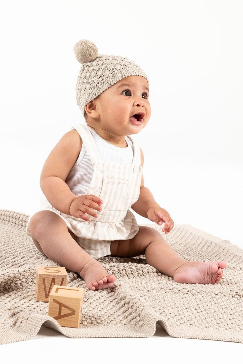 Mini Popcorn Blanket [col:stone]