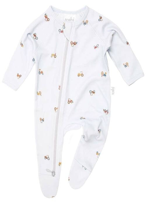 Mr Tractor Long Sleeve Onesie [siz:00]