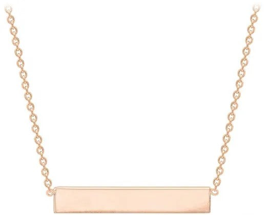 Necklace - Rose Gold Bar