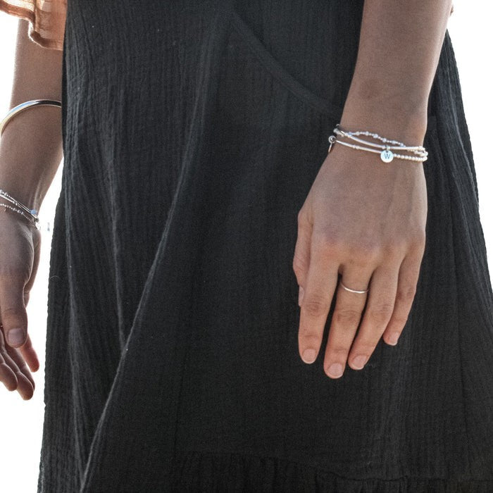 Sterling Silver - Alphabet Bracelet [sty:b]