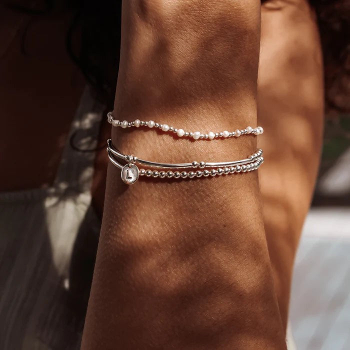 Sterling Silver - Alphabet Bracelet [sty:d]