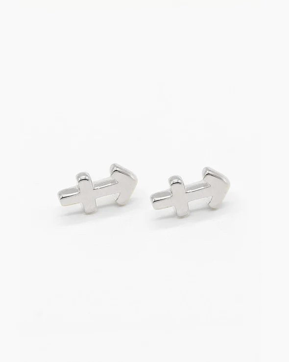 Sterling Silver Zodiac Earring - Sagittarius [sty:sagittarius]