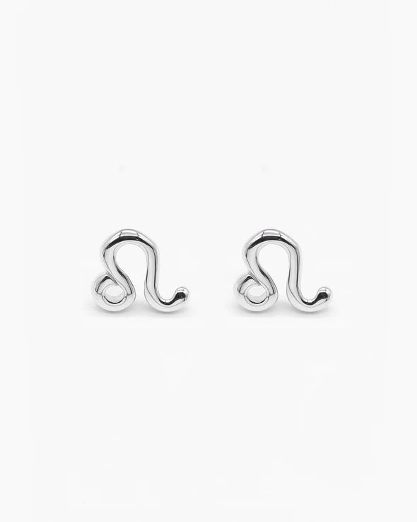 Sterling Silver Zodiac Earring - Leo [sty:leo]