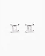 Sterling Silver Zodiac Earring - Gemini [sty:gemini]