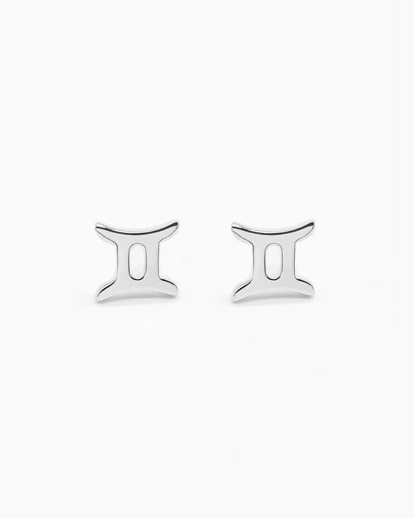 Sterling Silver Zodiac Earring - Gemini [sty:gemini]