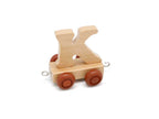 Wood Train Carriage Letter - K