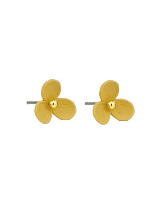 Yellow Trillium Mini Stud