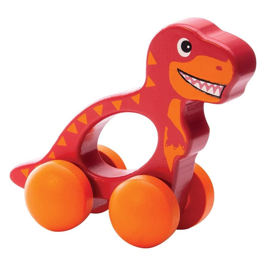 Dinosaur Wooden Push A Long [col:red]