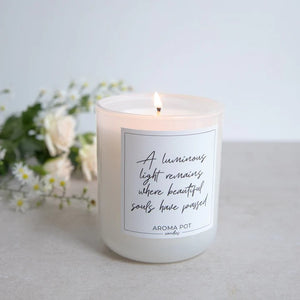 Aroma Pot Sympathy Memorial Candle - Lemon Myrtle