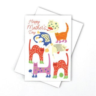 Mothers Day Card - Kittens In Mittens