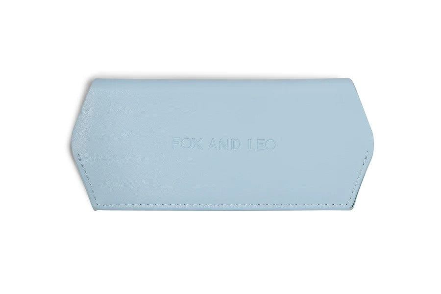 Fox & Leo Glasses Case - Sky Blue