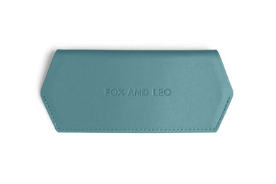 Fox & Leo Glasses Case - Teal