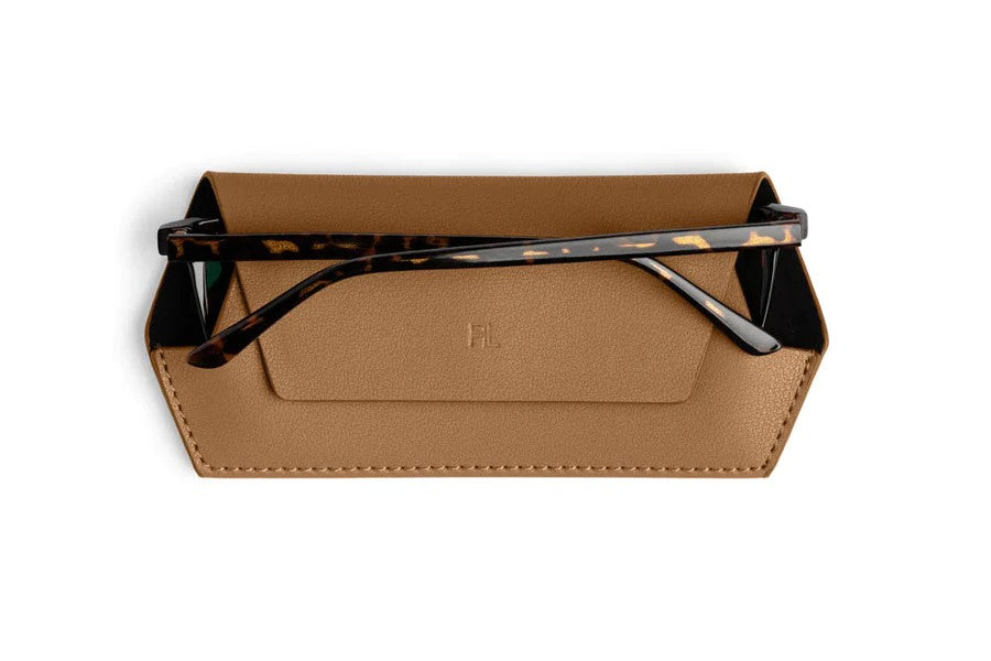 Fox & Leo Glasses Case - Tan