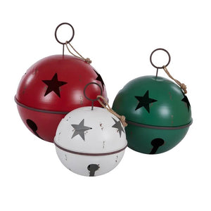 S/3 Hanging Bell Metal L61x61x81cm