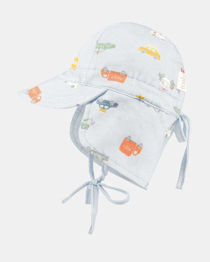 Flap Cap Bambini- Working Wheels [siz:xxs]