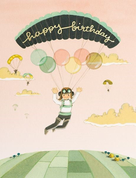 Card - Paraglider Birthday Card