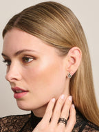 Tiger Tree - Black Crystal Maggie Earrings