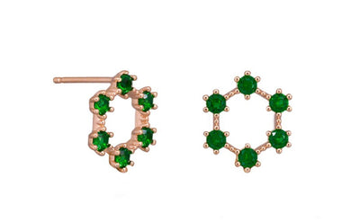 Emerald Festoon Earrings 
