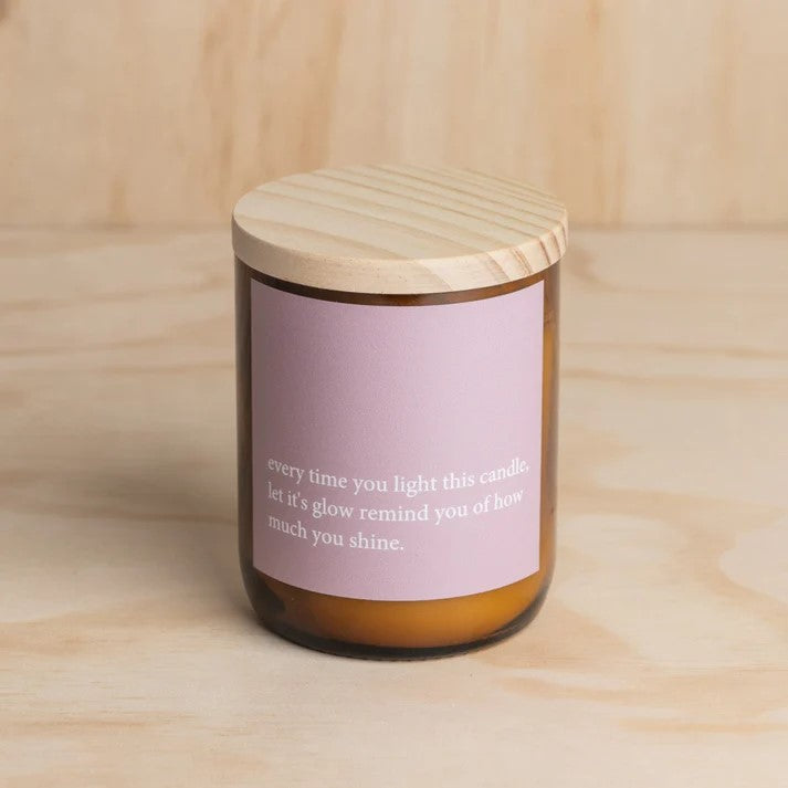 Heartfelt Quote Candle - Every Time You Light This - India Fragrance