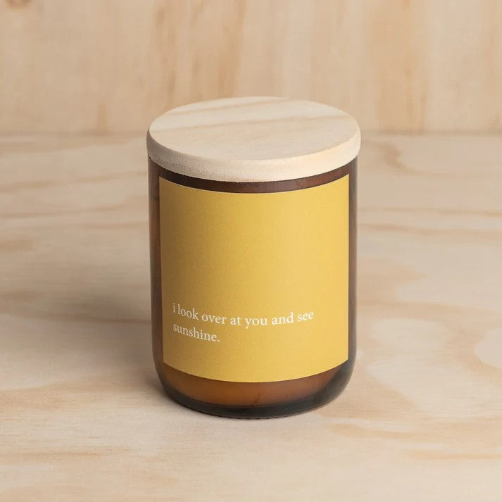Heartfelt Quote Candle - I Look Over At You - Wanaka Fragrance