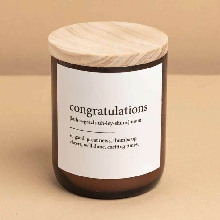 Dictionary Meaning Candles - Congratulations - Mali Fragrance