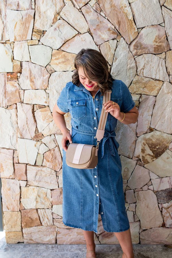 Lizzie - Caramel/pastel Pink