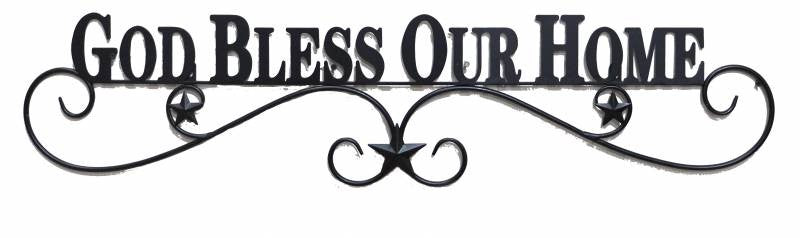 God Bless Our Home Sign 
