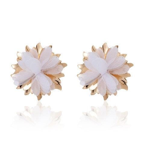 Earrings Flora Flower [col:white]