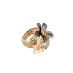 Ieis Ring Flower [col:gold]