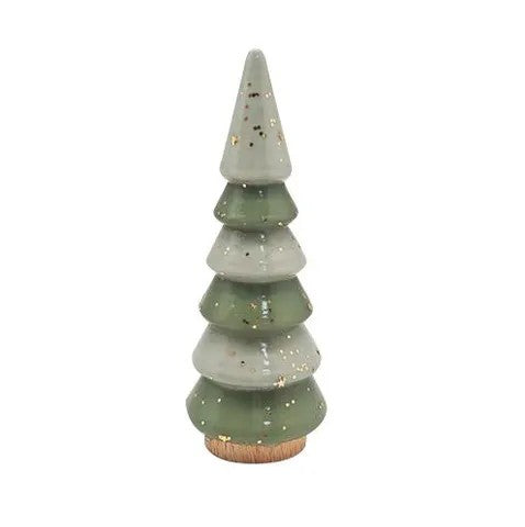 Tree Table Decoration Poly 5x14cm Green