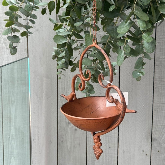 Rustic Hanging Bird Bath/ Feeder 