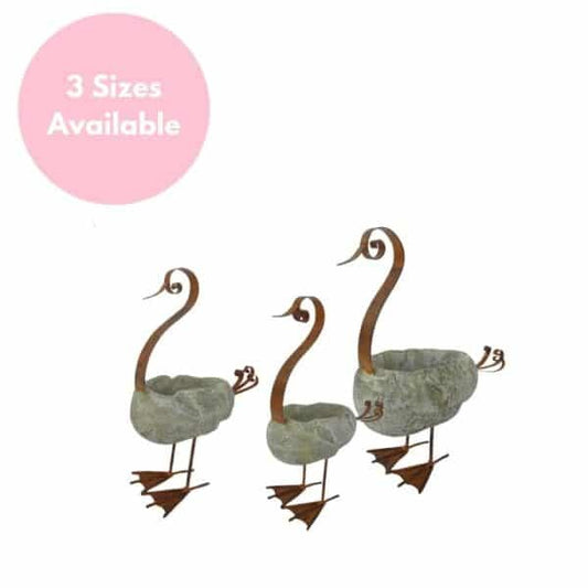 Rustic Duck Planter Large 