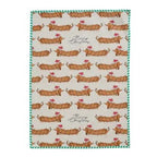 Sausage Dog Cotton Tea Towl 