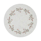 Xmas Placemat Round Felt Grey 38cm 