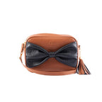 Sally Bow - Tan / Black Bow 