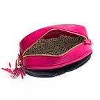 Sally Bow - Pink / Navy Bow 